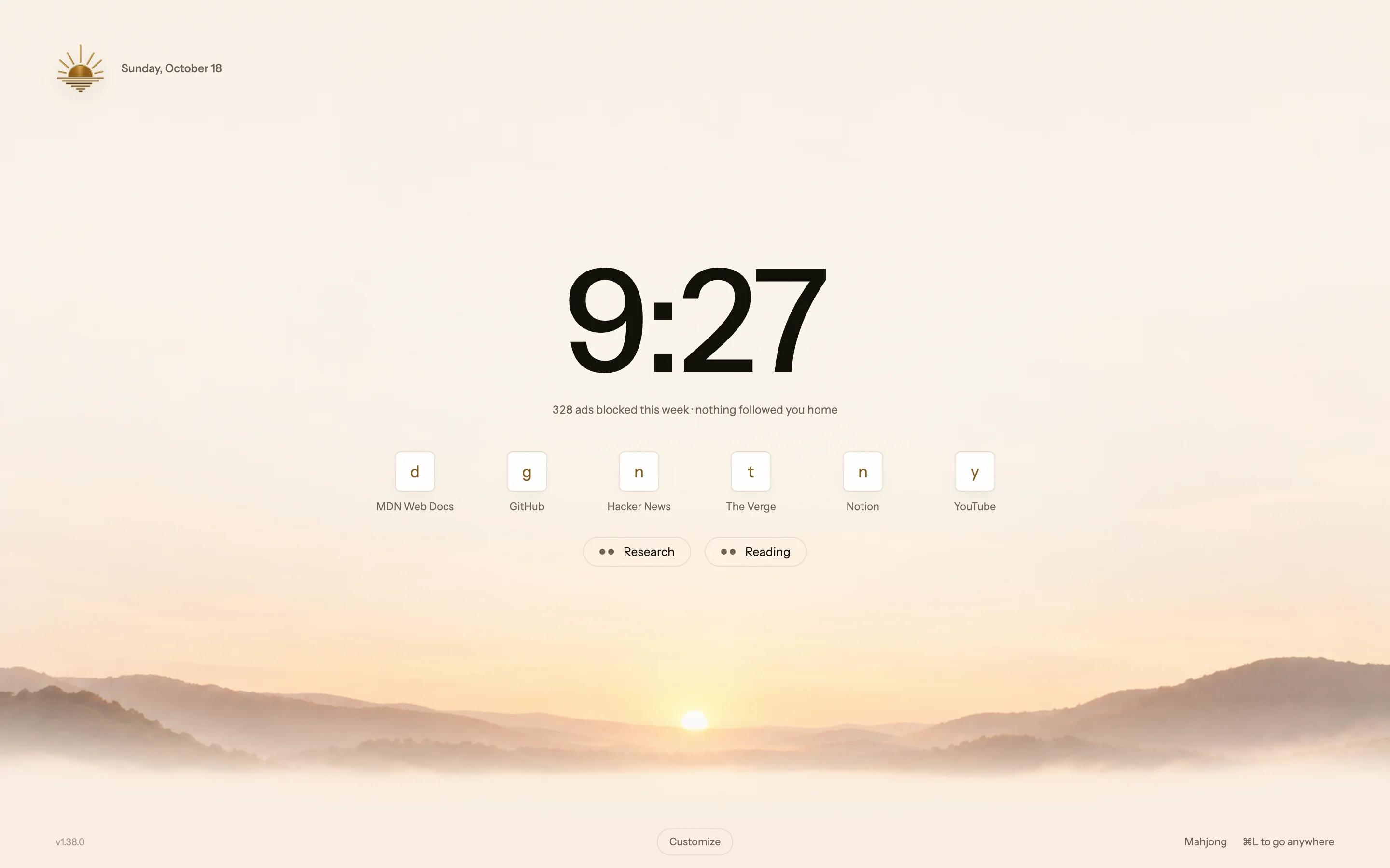 Blanc’s Billboard Start Page
