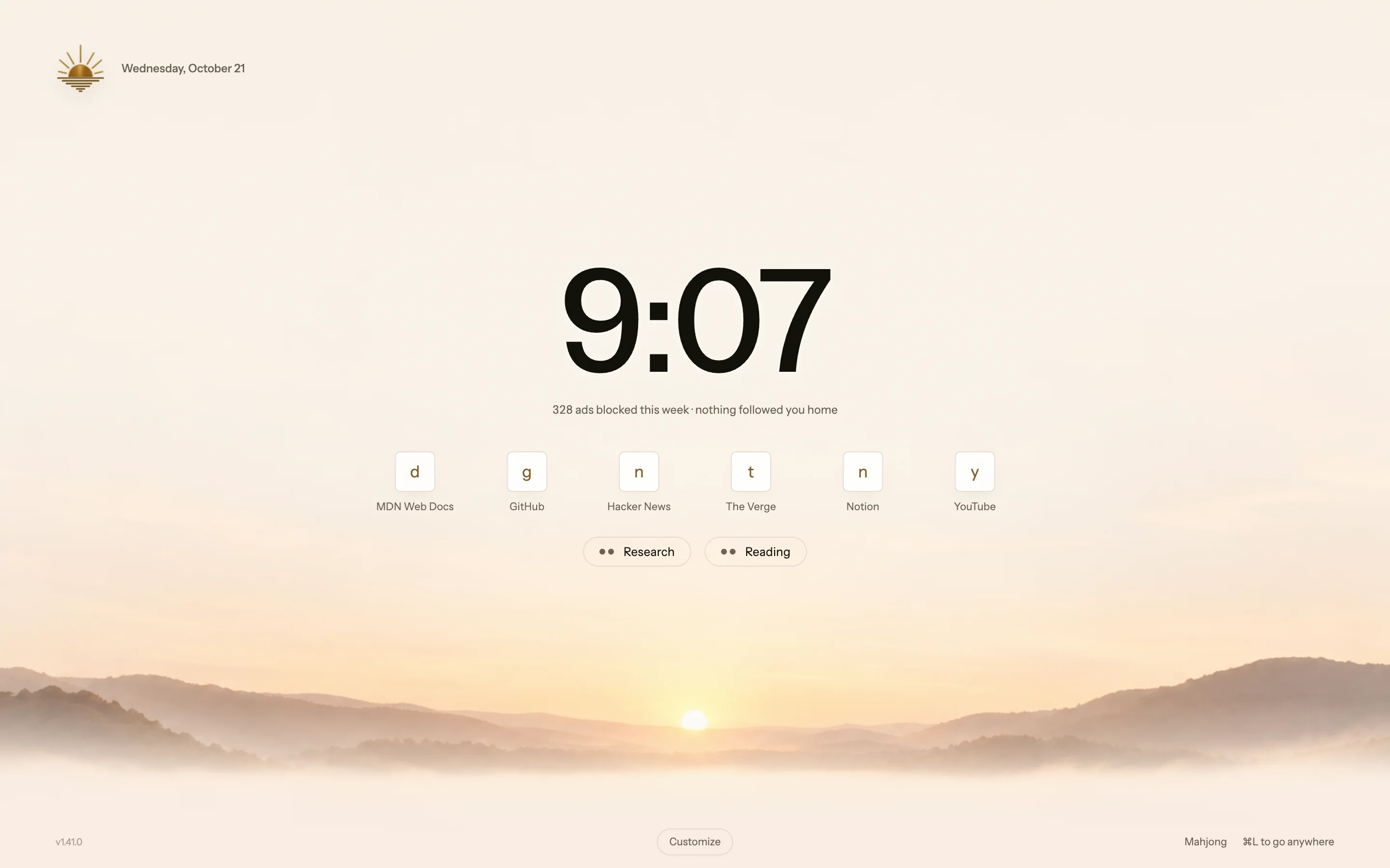 The billboard layout in public Blanc v1.41.0.