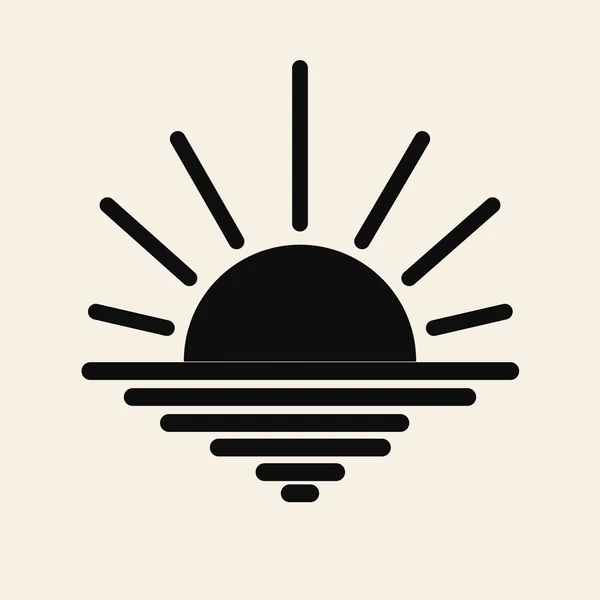 The Sunrise mark in black on ivory.